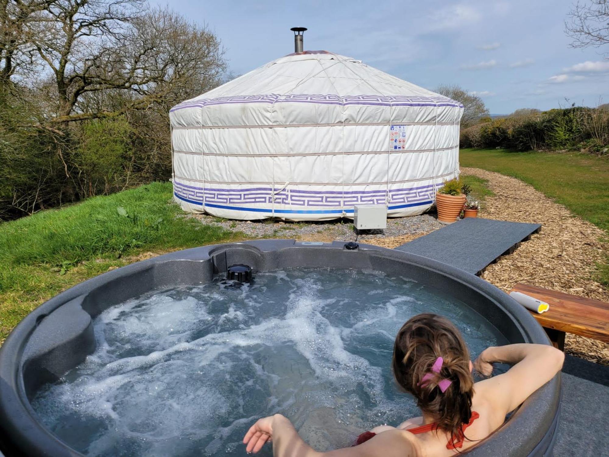 阿曼福德 Gilfach Gower Farm Luxury Yurt With Hot Tub酒店 外观 照片